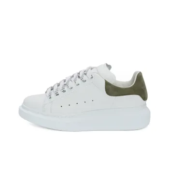 Alexander McQueen Oversized Sneaker 'White Khaki Green Suede' Women's
