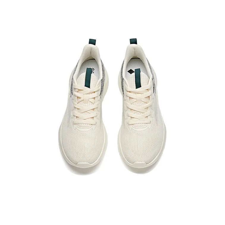 Anta Running Collection Cushioning Anti-Slip And Wear-Resistant Low-Top Running Shoes White Green-2