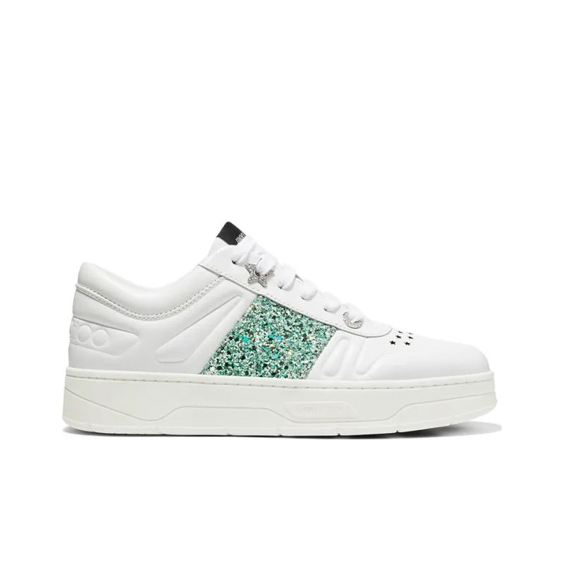 Jimmy Choo Hawaii Cushioning Abrasion Resistant Lightweight Low Top Skateboard Shoes Women's Mint Green-1