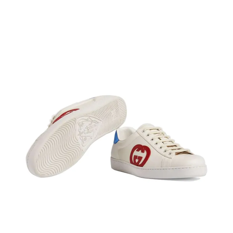 GUCCI Ace 'Interlocking G White Red Blue'-4