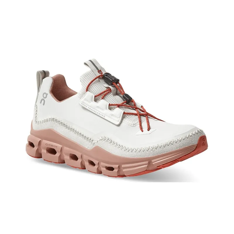 On Cloudaway Low Top Running Shoes Women's White Red-2
