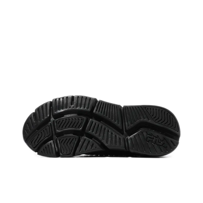 FILA Shock Absorbers With Slip Resistant And Abrasion Resistant Properties Low Top Casual Shoes Unisex Black-5