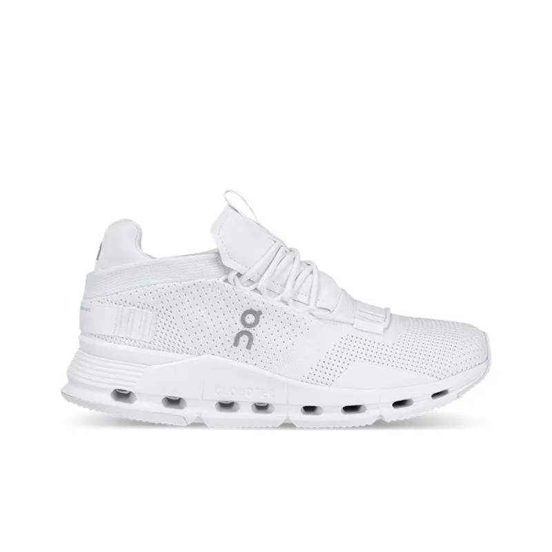 On Running Cloudnova All White Women's-1