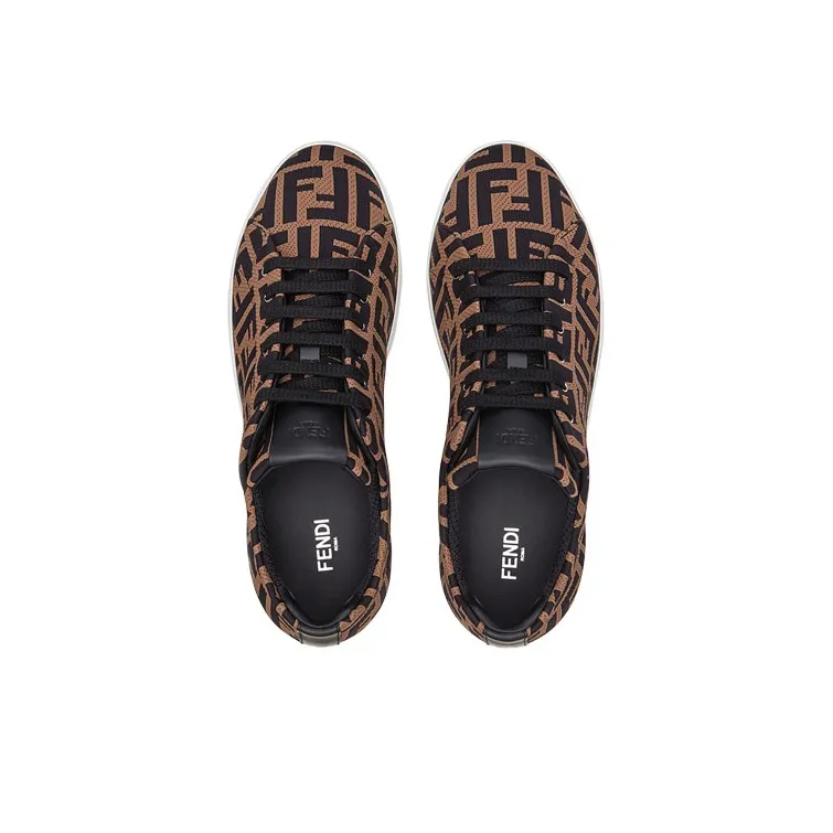 FENDI Ff Logo Low Top Sneakers-3