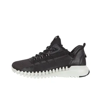 Ecco Zipflex Casual Shoes Men Low Top Black