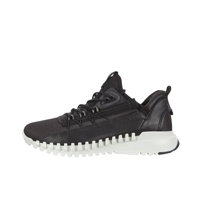 Ecco Zipflex Casual Shoes Men Low Top Black-0