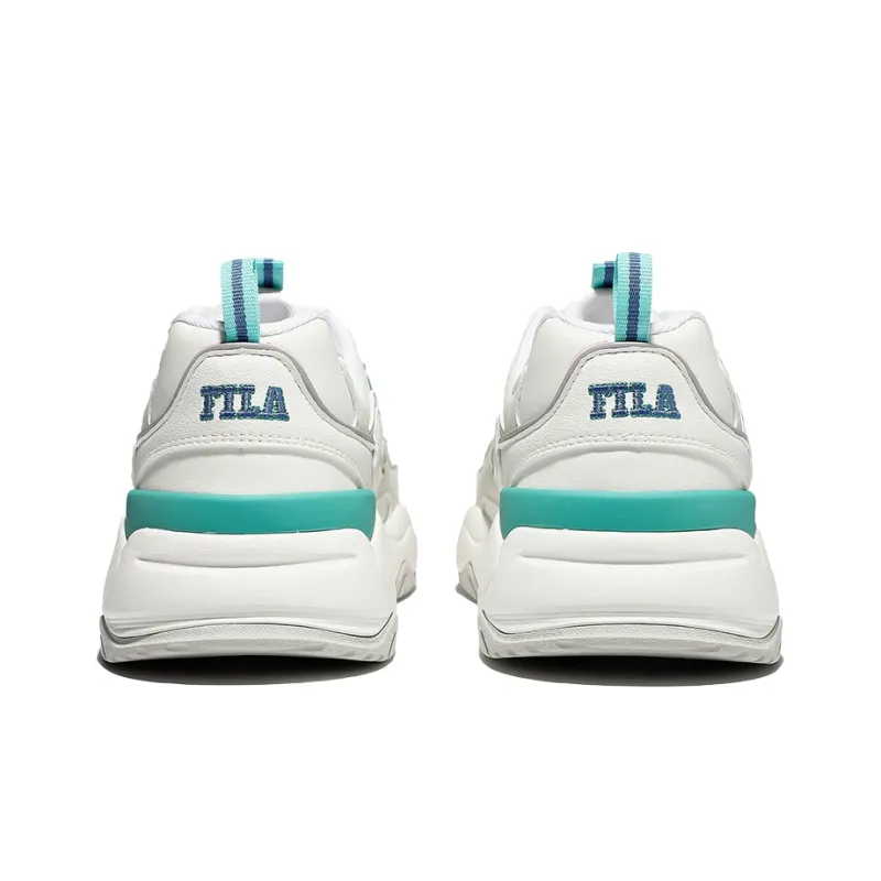 FILA Rayflide Cushioning Anti Slip And Wear Resistant Low Top Casual Shoes Unisex White Blue Green Korean Style-2