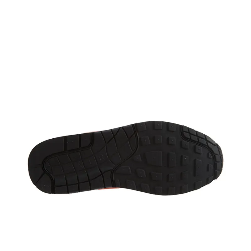 Nike Air Max 1 Cushioned Anti-Slip Wear-Resistant Breathable Lightweight Low-Top Running Shoes GS Black Gray Red-4
