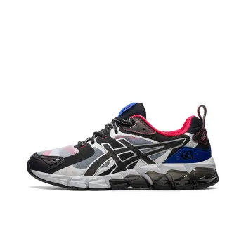 Asics Gel-Quantum 180 Cushioned Wear-Resistant Slip-Resistant Low-Top Sports Running Shoes Men's Graphite White