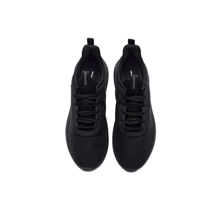 Erke Shock Absorbers With Slip Resistant And Abrasion Resistant Properties Low Top Running Shoes Men's Jet Black-2