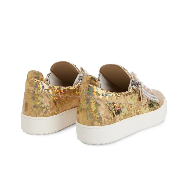 Giuseppe Zanotti/GZ Frankie Low Top Stylish Skateboarding Shoes Men's Gold-4