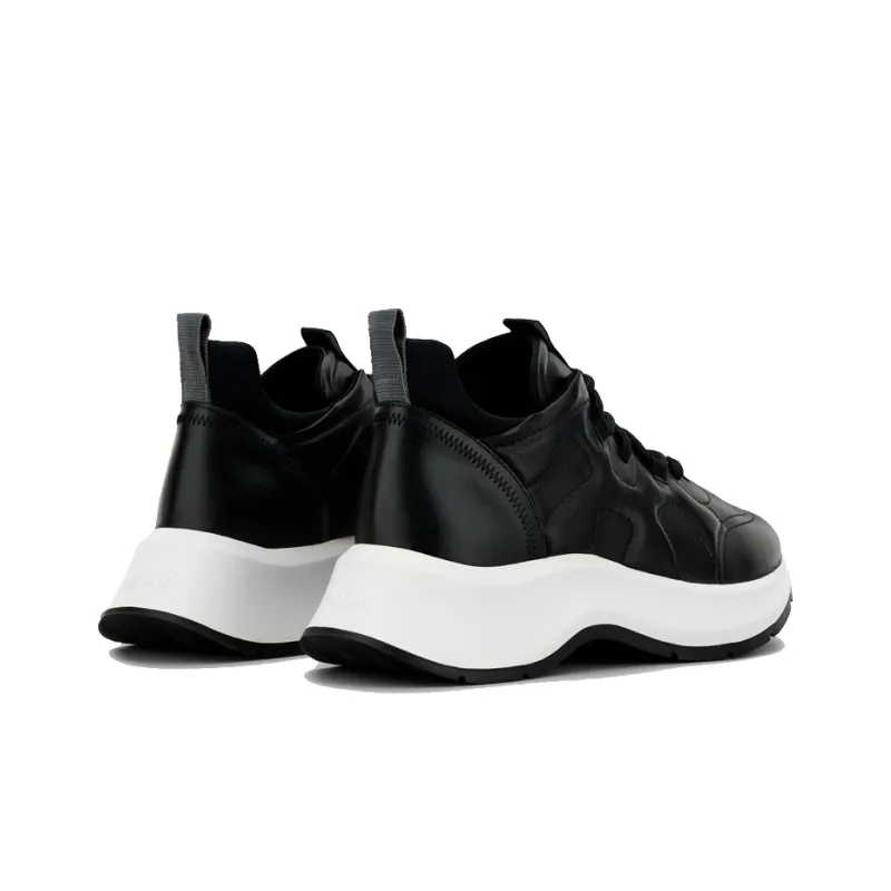 HOGAN H585 Cushioning, Wear Resistant Low Top Casual Shoes Women's Black-2