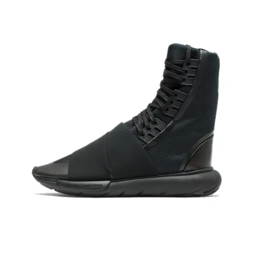 Y 3 Qasa Boot High Top Stylish Skateboarding Shoes Unisex Black