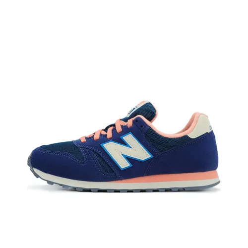 New Balance 373 Series Shock Absorption Wear resistant Non Slip Low Tops Retro Navy Blue Women's