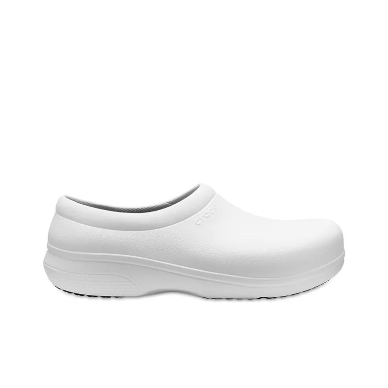 Crocs On The Clock Work Slip On 'White'-1