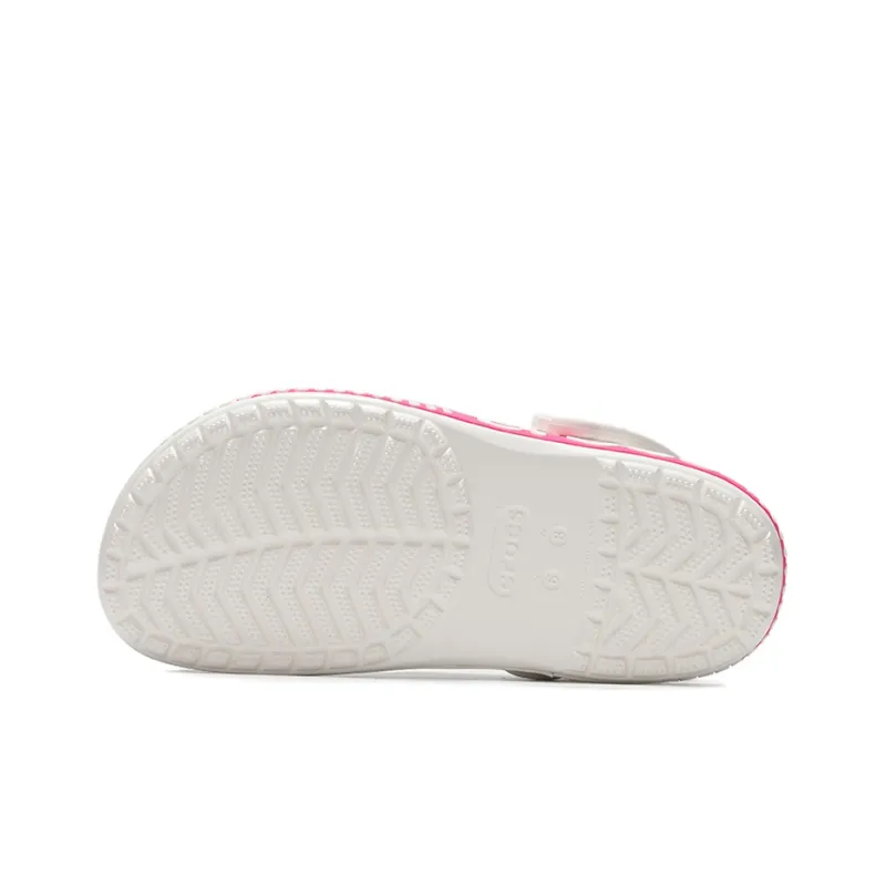 Crocs Classic Clog Breathable Non Slip Shoe Pink White-3