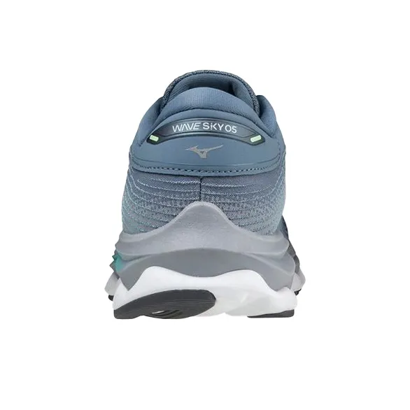 Mizuno Wave Sky 5 Running Shoes Women's Low-Top Gray/Blue-3