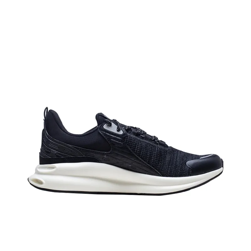Anta Running Collection A-Flashfoam Lightweight And Breathable Low-Top Running Shoes Men's Black White-1