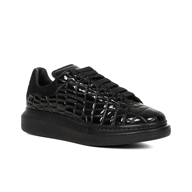 Alexander McQueen Low Top Casual Skateboard Shoes Men's Black-2