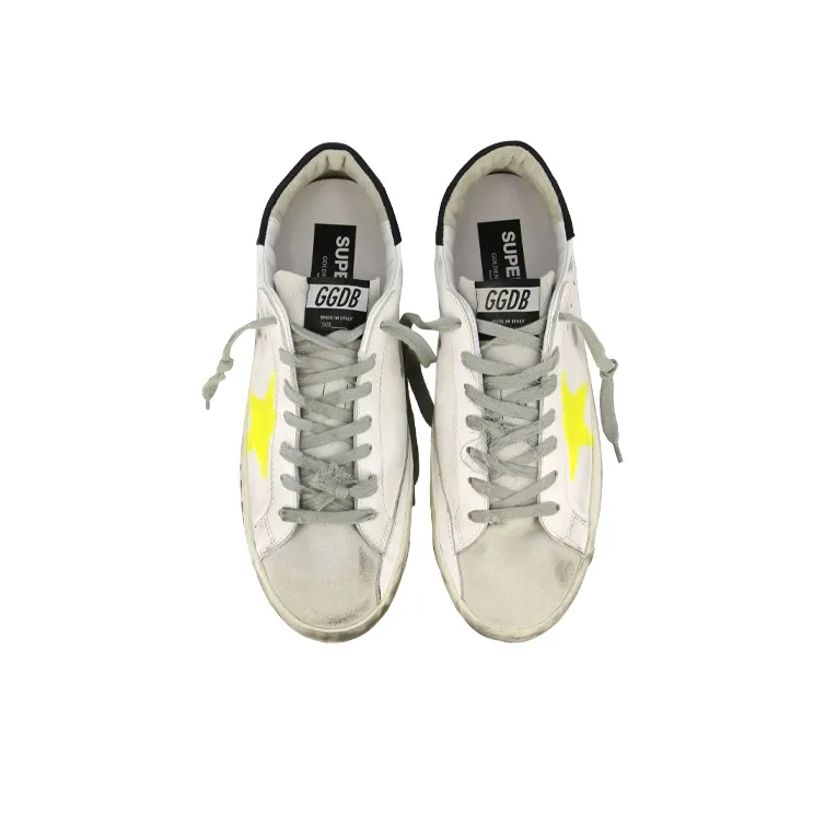 Golden Goose Super Star Low Top Skateboard Shoes Men's White-3