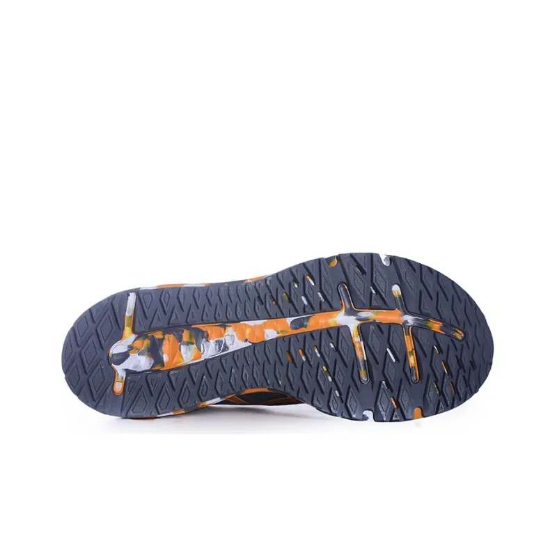 Asics Patriot 12 Noosa Durable Breathable Low-Top Running Shoes Men's Gray Orange-4