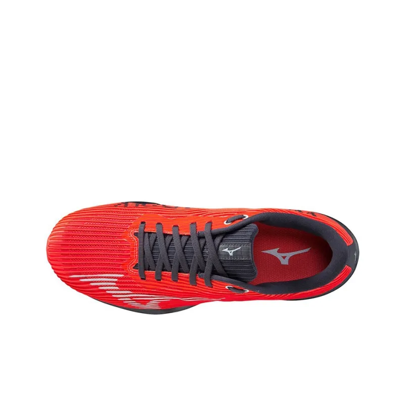 Mizuno Wave Shadow 4 Anti Slip Wear Resistant Breathable Lightweight Low Top Running Shoes Men's Red-2