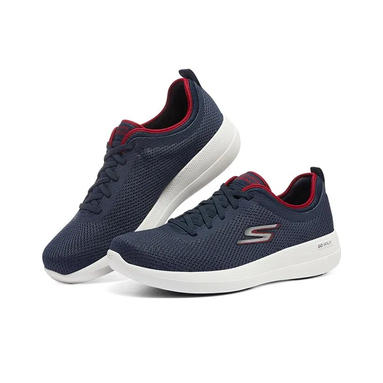 Skechers GO WALK Stability Cushioning Anti-Slip Wear-Resistant Breathability Low-Top Casual Running Shoes Men's Blue-2