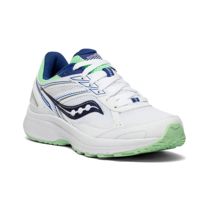 saucony Women's Cohesion 14 'White Navy Mint'-2