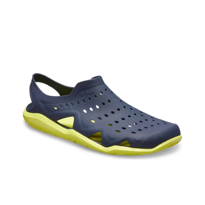 Crocs Swiftwater Clogs Men's Blue Green-2