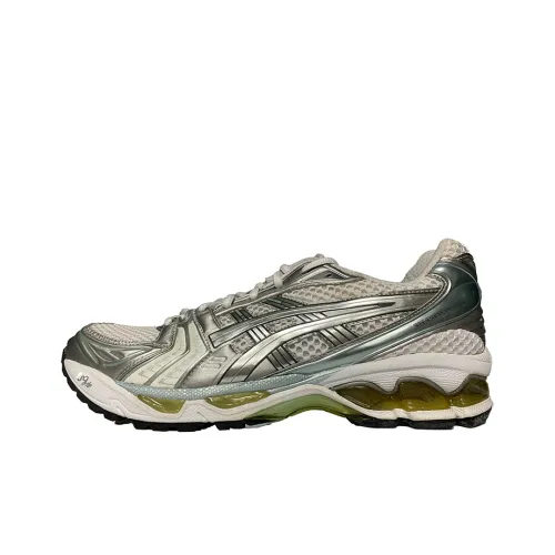 Asics Gel-Kayano 14 Running Shoes Men Low-Top Silver/Green