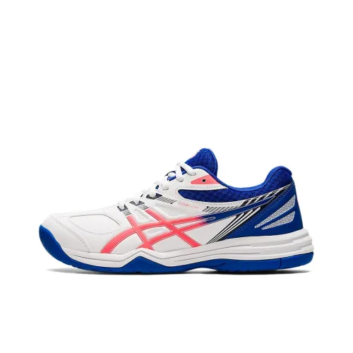 Asics Court Slide 2 Anti-Slip Wear-Resistant Running Shoes Men's White Blue Pink Multicolor