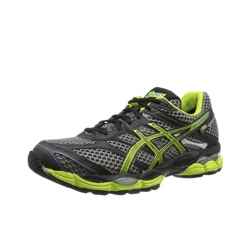 Asics Gel-Cumulus 16 G-T Low-Top Running Shoes Men's Black Yellow-2