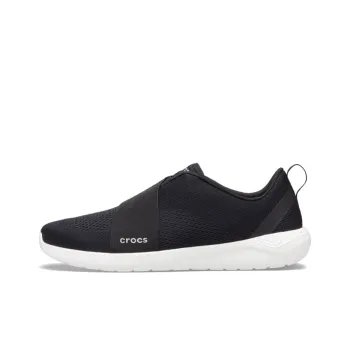 Crocs LiteRide Modform Slip-On Lightweight Breathable Cushioning Low-Top Running Shoes Unisex Black White