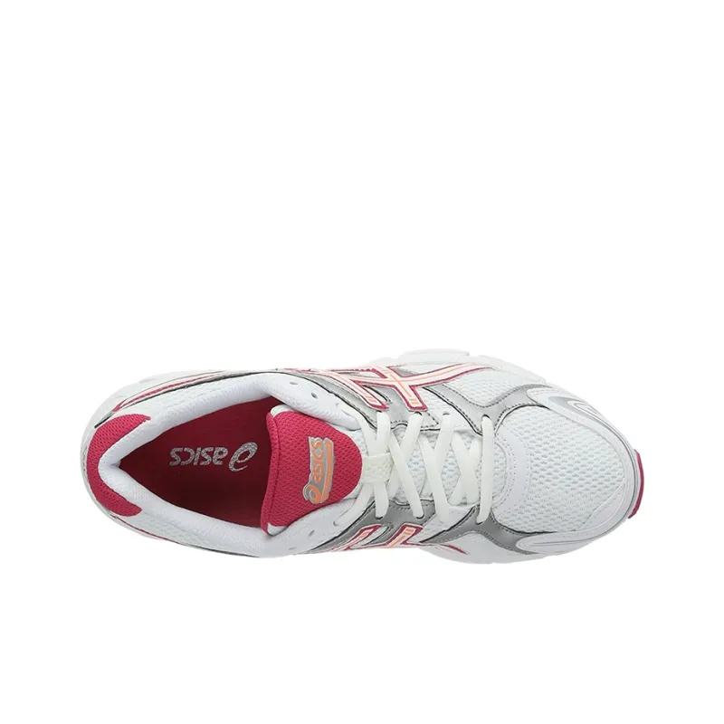 Asics Gel-Pursuit Wear-Resistant Low-Top Running Shoes Women's White Red-2