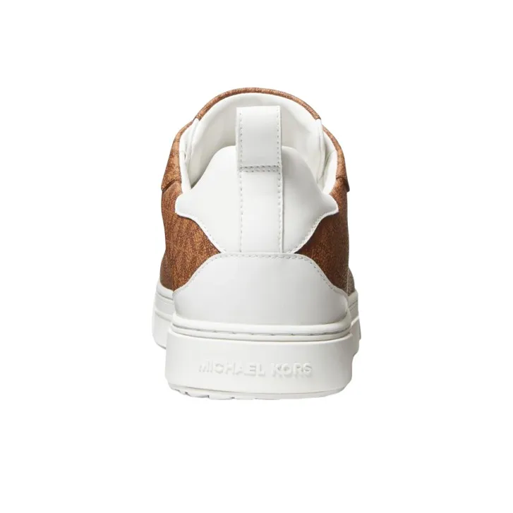 MICHAEL KORS Baxter Low Top Stylish Skateboarding Shoes Men's White Brown-3