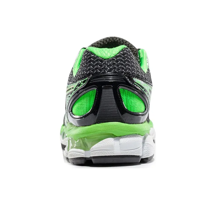 Asics GEL-Nimbus 16 Lite-Show Wear-Resistant Low-Top Running Shoes Men's Black Green-4