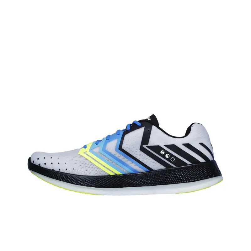 Skechers Go Run Razor 3 Cushioning Anti-Slip And Wear-Resistant Low-Top Casual Running Shoes Men's Gray Black-0