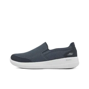 Skechers GO WALK Stability Cushioning Anti-Slip Wear-Resistant Breathability Low-Top Casual Shoes Men's Navy