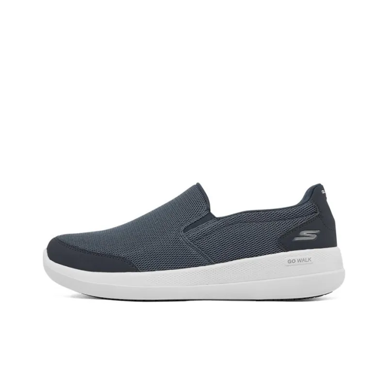 Skechers GO WALK Stability Cushioning Anti-Slip Wear-Resistant Breathability Low-Top Casual Shoes Men's Navy-0