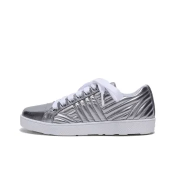 PRADA Leather Sneakers 'Silver' Women's