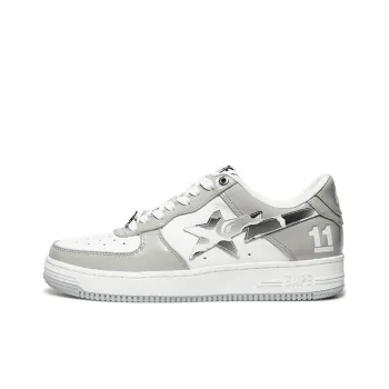 A BATHING APE STA Grey And White