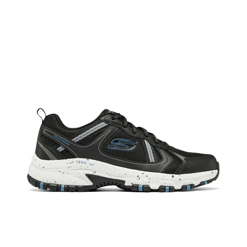 Skechers Hillcrest Cushioning Anti Slip And Wear Resistant Low Top Running Shoes Men's Black White-1