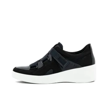 Ecco Soft 7 Wedge Skateboard Shoes Women's Black