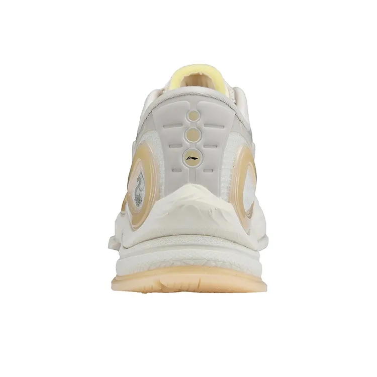 LiNing Shock Absorbers With Slip Resistant And Abrasion Resistant Properties Low Top Casual Shoes Women's White-3