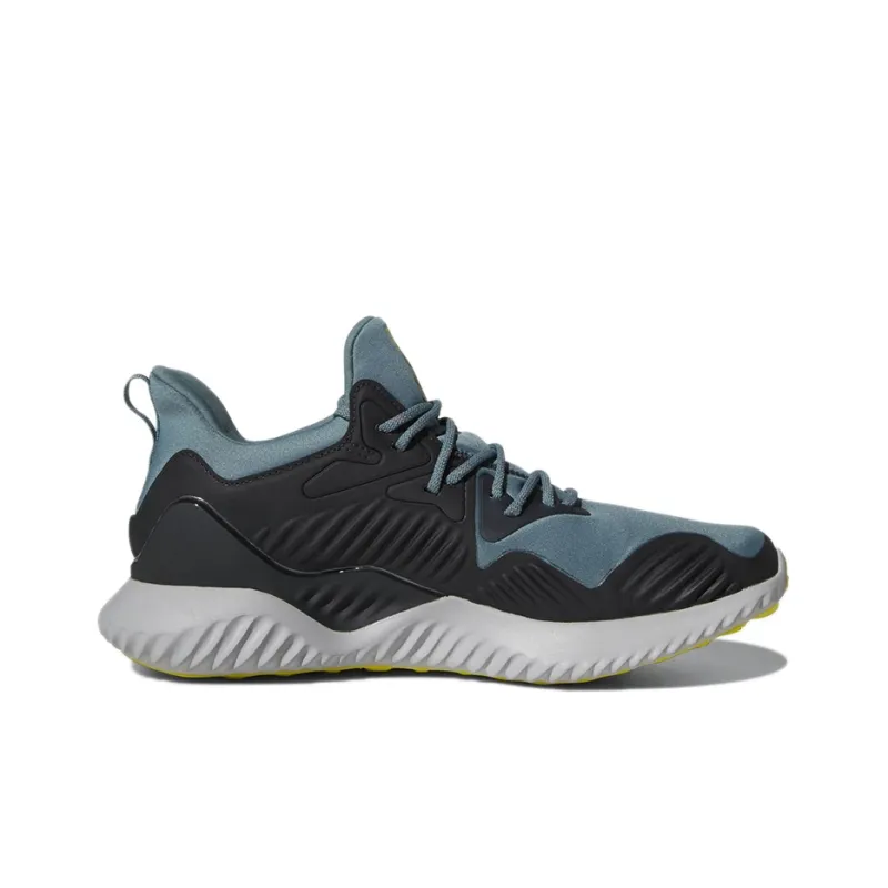 Adidas AlphaBounce Running Shoes Men Low-Top Black/Green-1