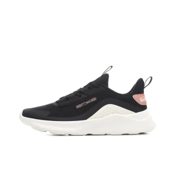 Erke Casual Shoes Women's Low Top Jet Black/Pink Gold