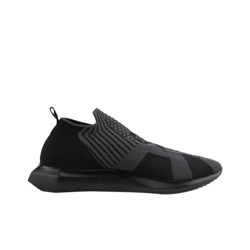 NORVINCY Low Top Running Shoes Unisex Black Flywire Woven Versatile-1