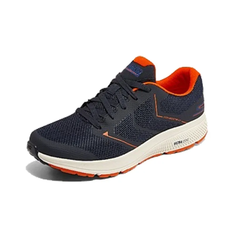 Skechers Go Run Consistent Running Shoes Men Low Top Marine Blue/Orange-2