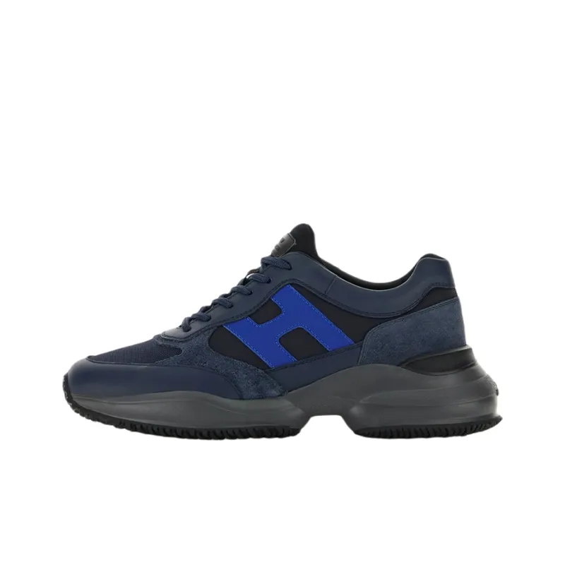 HOGAN Interaction Low Top Athletic Shoes Men's Black-0