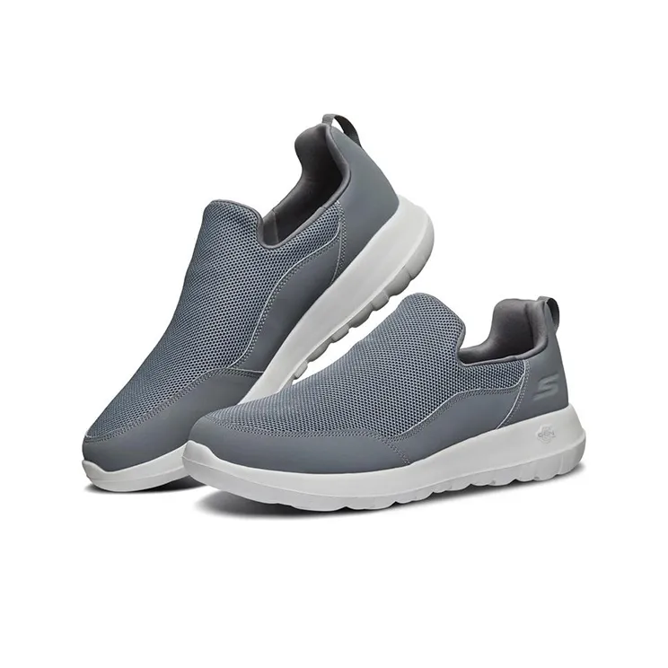 Skechers GO WALK Ma Cushioning Anti Slip And Wear Resistant Low Top Casual Shoes Men's Charcoal Gray-2